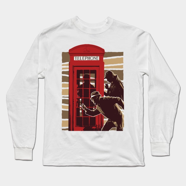 Telephone Detectives Long Sleeve T-Shirt by madeinchorley